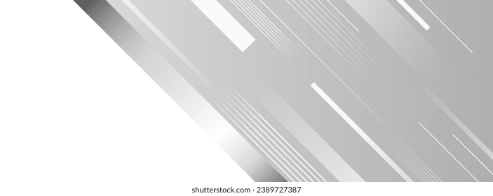 Modern banner background. gray and white gradation. line. silver .abstract .vector