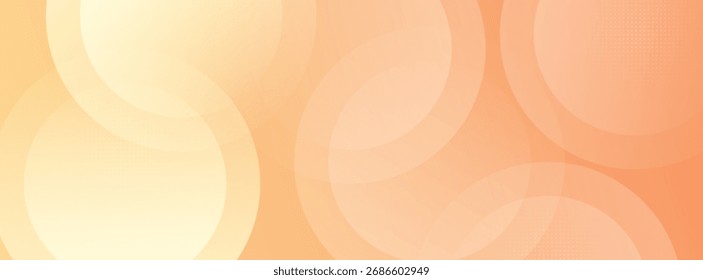 modern banner background prange gradations circle shape memphis background.vector eps 10