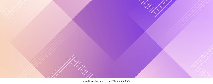 Modern banner background. purple and yellow pastel gradation. slash effect. memphis . eps 10