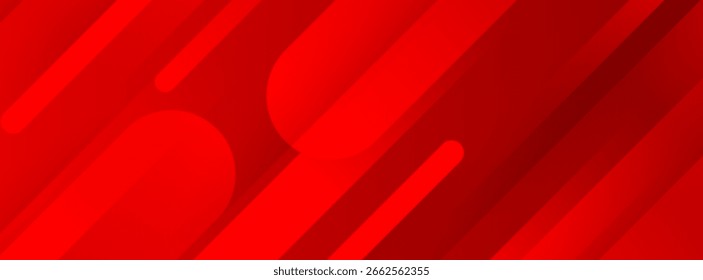 Fondo de Anuncio moderno Gradaciones rojas Forma de barra abstracta Memphis .Vector EPS 10