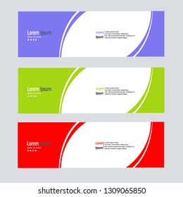 Modern banner background template vector