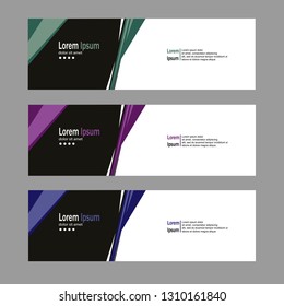 Modern banner background template vector