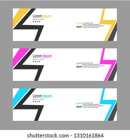 Modern banner background template vector