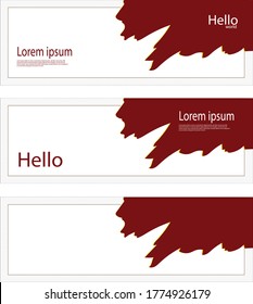 Modern Banner Background, Template for web or outdoor purposes 