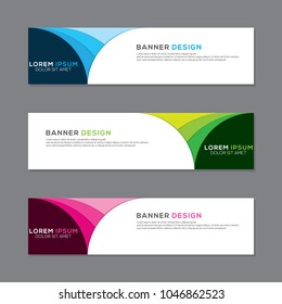Modern Banner Background Vector Template