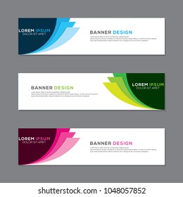 Modern Banner Background Vector Template