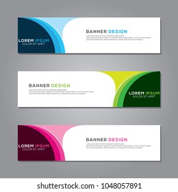 Modern Banner Background Vector Template