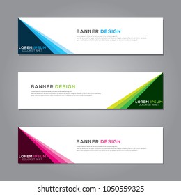 Modern Banner Background Vector Template