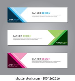 Modern banner background vector template design