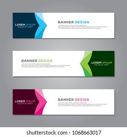 Modern Banner Background Vector Template