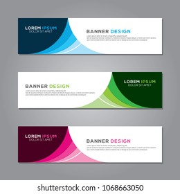 Modern Banner Background Vector Template