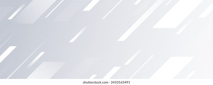 Modern banner background, white and gray gradation, pattern slash effect, bright color, abstract memphis,geometric,vector