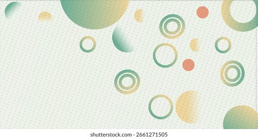Moderner Bannerhintergrund, geometrischer Hintergrund, Memphis, weiche Pastelltöne, blaue und violette Abstufungen, Kreisform, Vektor eps 10