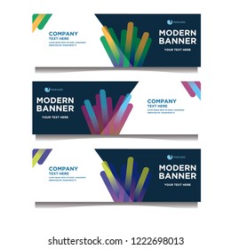 Modern banner background.template design