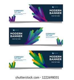 Modern banner background.template design