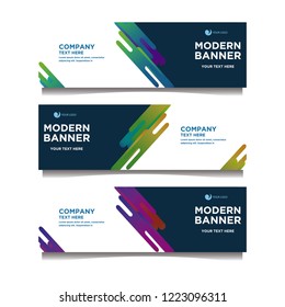Modern banner background.template design