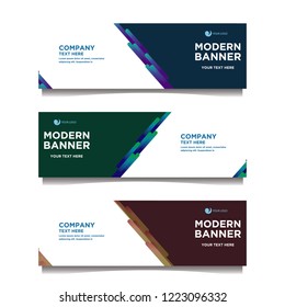 Modern banner background.template design
