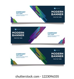 Modern banner background.template design