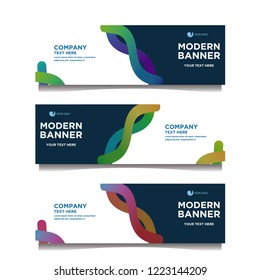 Modern banner background.template design
