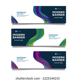 Modern banner background.template design