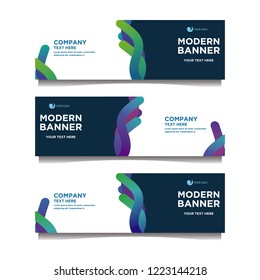Modern banner background.template design