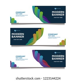 Modern banner background.template design