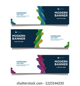 Modern banner background.template design