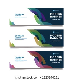 Modern banner background.template design