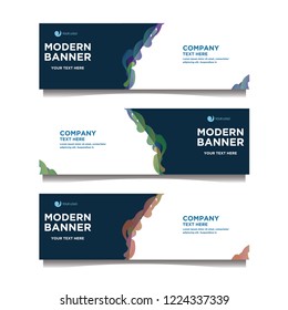 Modern banner background.template design