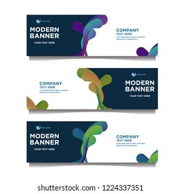Modern banner background.template design