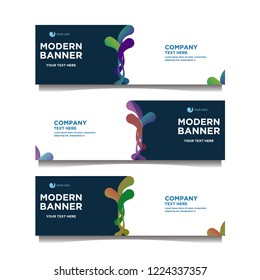 Modern banner background.template design