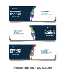 Modern banner background.template design