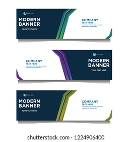 Modern banner background.template design