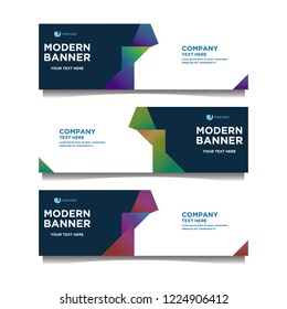 Modern banner background.template design
