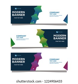 Modern banner background.template design