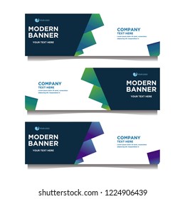 Modern banner background.template design