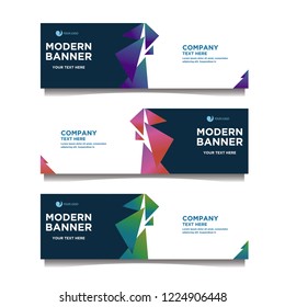 Modern banner background.template design