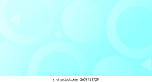 Modern banner with blue gradient circle shape. Simple and elegant modern background style
