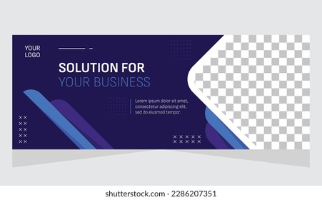 Modern banner business marketing template design