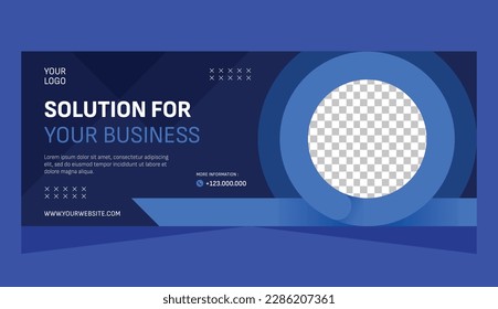 Modern banner business marketing template design