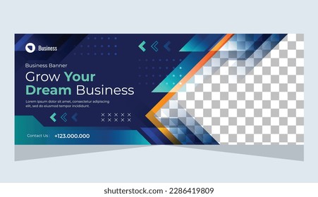 Modern banner business marketing template design