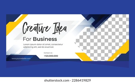 Modern banner business marketing template design