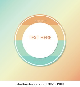 Modern Banner circle design pastel colorful background