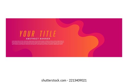 modern banner colorful abstract background. Colorful banner template with gradient colors. Design with liquid form.