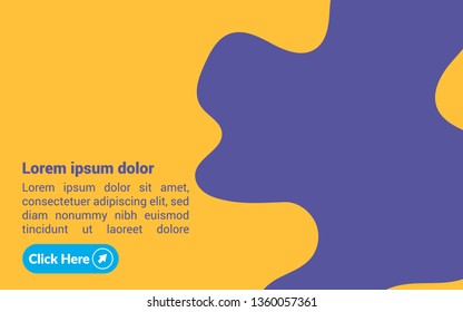 modern banner concept. Can be used as banner for graphic studio, marketing company. flat design