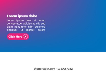 modern banner concept. Can be used as banner for graphic studio, marketing company. flat design
