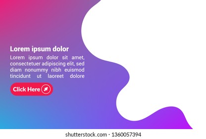 modern banner concept. Can be used as banner for graphic studio, marketing company. flat design
