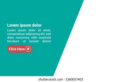 modern banner concept. Can be used as banner for graphic studio, marketing company. flat design