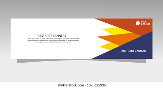 Modern banner design. abstract template design vector