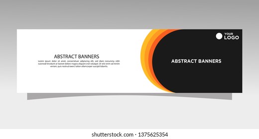 Modern banner design. abstract template design vector
